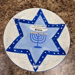 Ceramic Hanukkah plate